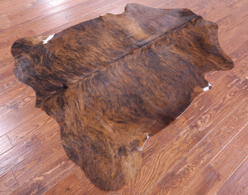 Brindle Natural Cowhide Rug - Large 6'7