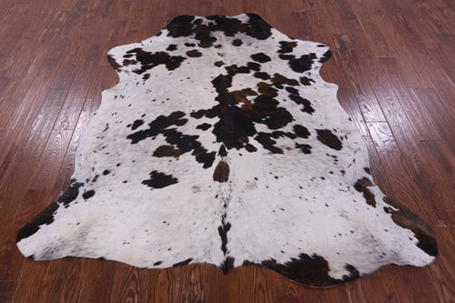 Salt & Pepper Natural Brown Cowhide Rug - Large 6'9