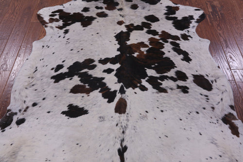 Salt & Pepper Natural Brown Cowhide Rug - Large 6'9