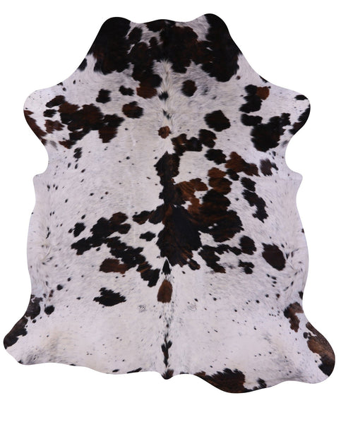 Salt & Pepper Natural Brown Cowhide Rug - Large 6'9