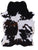 Black & White Natural Cowhide Rug - X-Large 7'0"H x 5'4"W