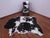 Black & White Natural Cowhide Rug - X-Large 7'0"H x 5'4"W