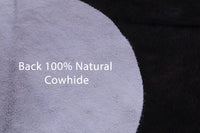 Thumbnail for Dark Brindle Natural Cowhide Rug - X-Large 7'3