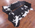 Black & White Natural Cowhide Rug - Large 6'11"H x 5'11"W