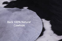 Thumbnail for Black & White Natural Cowhide Rug - Large 6'11