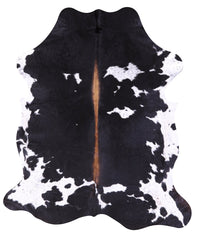 Thumbnail for Black & White Natural Cowhide Rug - Large 6'11