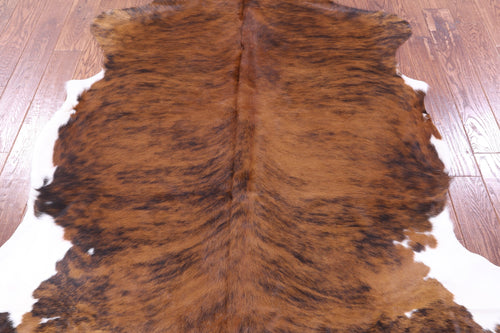 Brindle Natural Cowhide Rug - Large 6'7