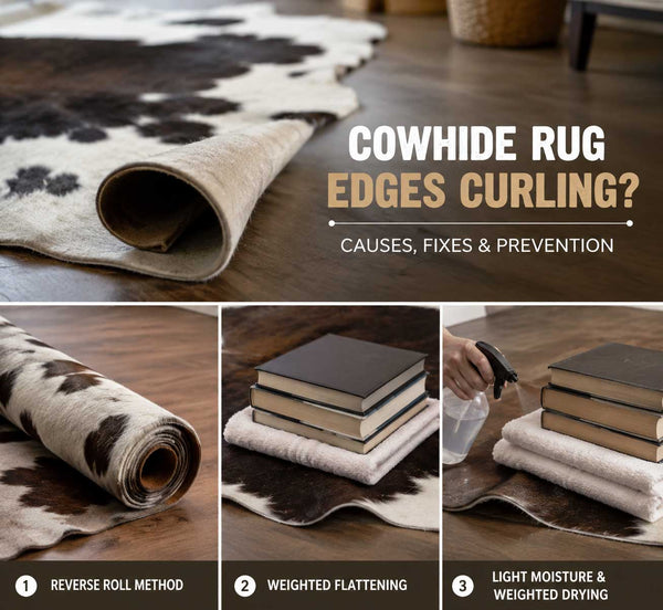 Cowhide Rug Edges Curling? Here Is How to Fix It