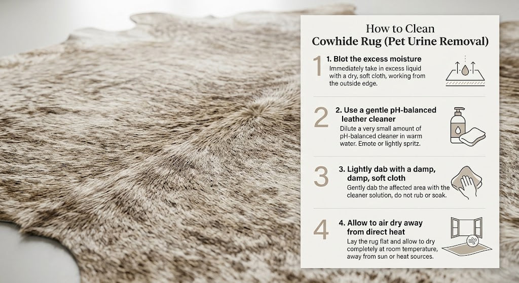How to Clean Cowhide Rug Dog Urine: Step-by-Step Guide