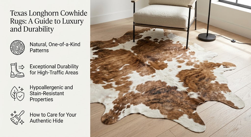Texas Longhorn Cowhide Rugs
