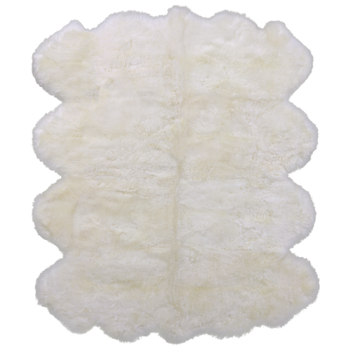 100% Natural New Zealand Sheepskin Ivory