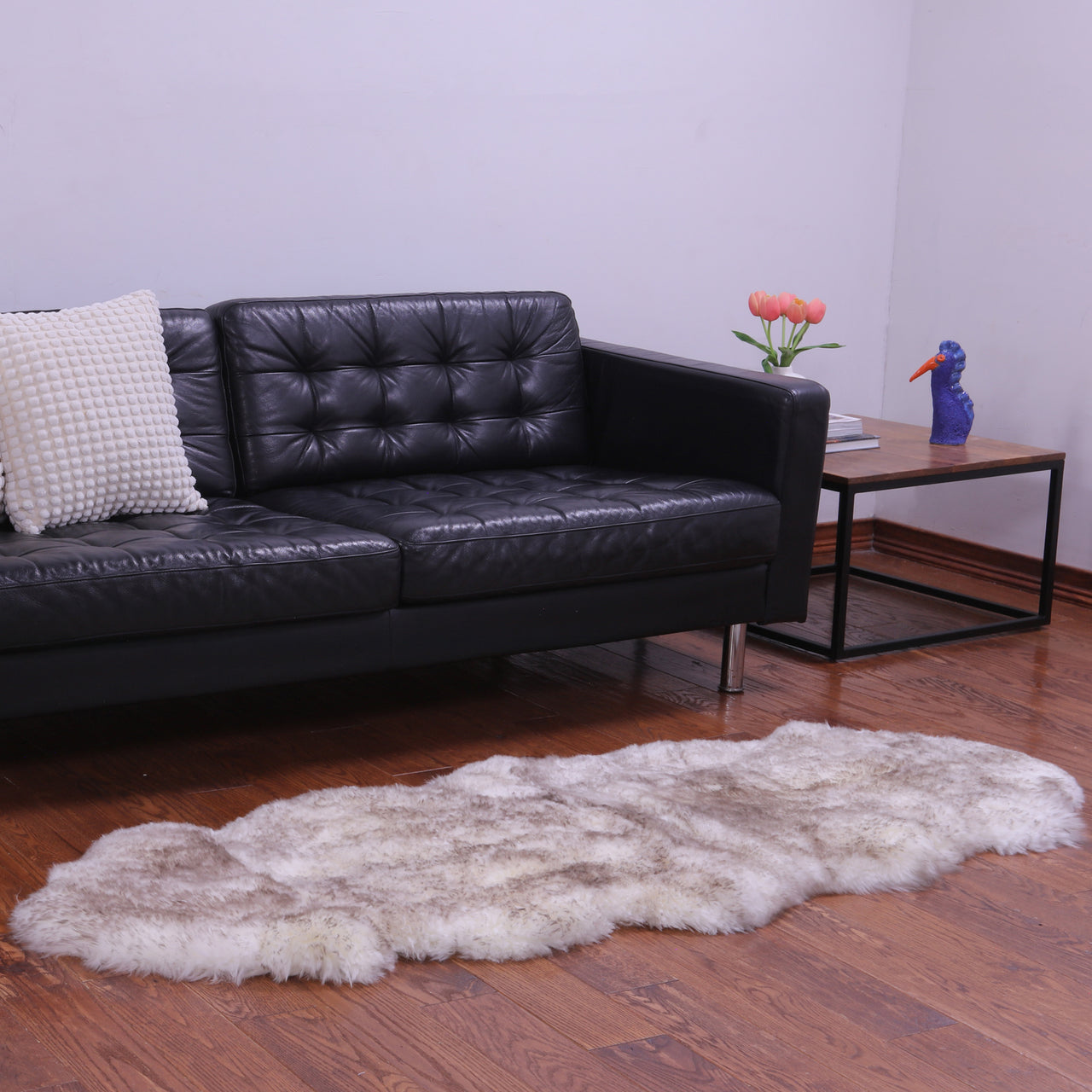 100% Natural New Zealand Sheepskin Wolf 2' 0" x 6' 0"