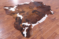 Thumbnail for Tricolor Natural Cowhide Rug - Large 6'9