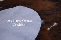 Thumbnail for Tricolor Natural Cowhide Rug - Large 6'9