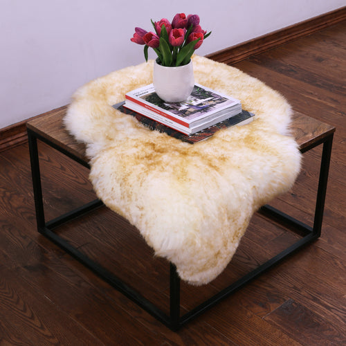 100% Natural New Zealand Sheepskin Brown 2' 0