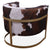 One Of A Kind Cowhide Accent Barrel Chair