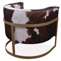 Thumbnail for One Of A Kind Cowhide Accent Barrel Chair