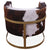 One Of A Kind Cowhide Accent Barrel Chair