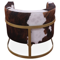 Thumbnail for One Of A Kind Cowhide Accent Barrel Chair