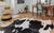 Black & White Natural Cowhide Rug