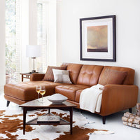 Thumbnail for Brown & White Natural Cowhide Rug