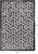 Grey & White Patchwork Natural Cowhide Rug - 4' 0" x 6' 0"