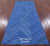 Clearance Blue Patchwork Natural Cowhide Runner Rug - 3' 10" x 9' 11"