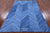 Clearance Blue Patchwork Natural Cowhide Rug - 5' 6" x 8' 6"