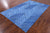 Clearance Blue Patchwork Natural Cowhide Rug - 5' 6" x 8' 6"