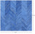 Clearance Blue Square Patchwork Natural Cowhide Rug - 7' 5" x 7' 5"