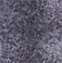 Thumbnail for Black Square Patchwork Cowhide Rug - 10' 0