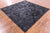 Black Square Patchwork Cowhide Rug - 7' 0" x 7' 0"