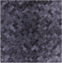 Thumbnail for Black Square Patchwork Cowhide Rug - 7' 0