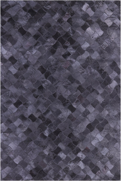 Black Patchwork Cowhide Rug - 6' 0" x 9' 0"