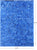 Blue Patchwork Natural Cowhide Rug - 10' 0" x 14' 0"