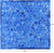 Blue Square Patchwork Natural Cowhide Rug - 10' 0" x 10' 0"
