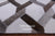 Grey & White Patchwork Cowhide Rug - 6' 0" x 9' 0"
