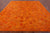 Orange Square Patchwork Cowhide Rug - 10' 0" x 10' 0"