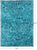 Teal Blue Patchwork Natural Cowhide Rug - 10' 0" x 14' 0"
