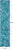 Teal Blue Patchwork Natural Cowhide Runner Rug - 2' 5" x 12' 0"