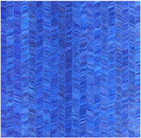 Thumbnail for Blue Square Patchwork Cowhide Rug - 10' 0