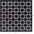 Black Square Patchwork Natural Cowhide Rug - 7' 0" x 7' 0"