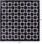 Black Square Patchwork Natural Cowhide Rug - 9' 0" x 9' 0"
