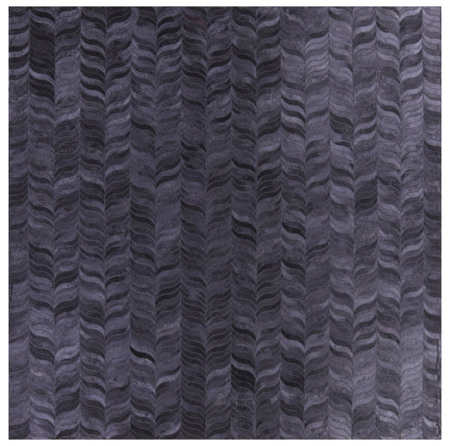 Black Square Patchwork Natural Cowhide Rug - 9' 0