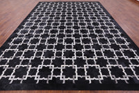 Thumbnail for Black Patchwork Natural Cowhide Rug - 10' 0