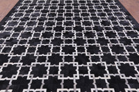 Thumbnail for Black Patchwork Natural Cowhide Rug - 10' 0