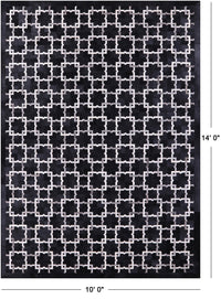 Thumbnail for Black Patchwork Natural Cowhide Rug - 10' 0