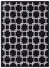 Thumbnail for Black Patchwork Cowhide Rug - 5' 0