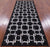 Black Patchwork Cowhide Runner Rug - 4' 0" x 10' 0"