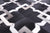 Black Patchwork Cowhide Runner Rug - 4' 0" x 10' 0"